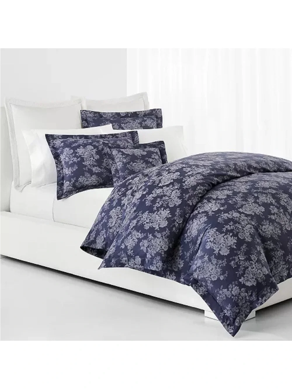 Lauren Ralph Lauren Mya Floral Duvet Cover in Navy, NEW, Size Queen $430